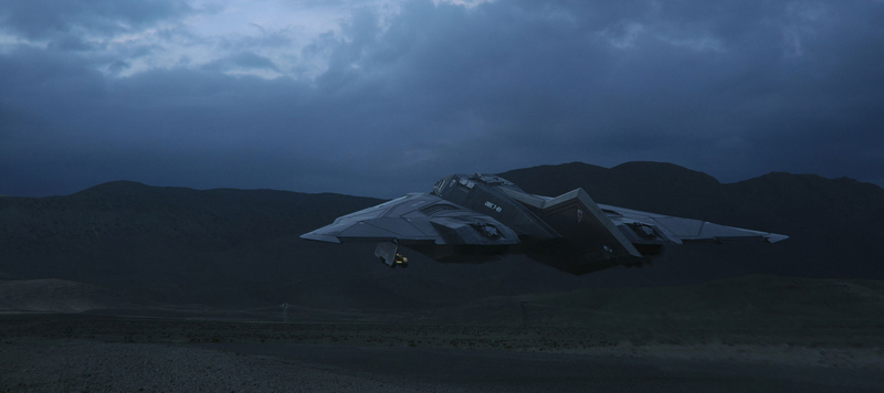 Illustration for article titled Halo's Fighter, Looking Pretty At Dawn